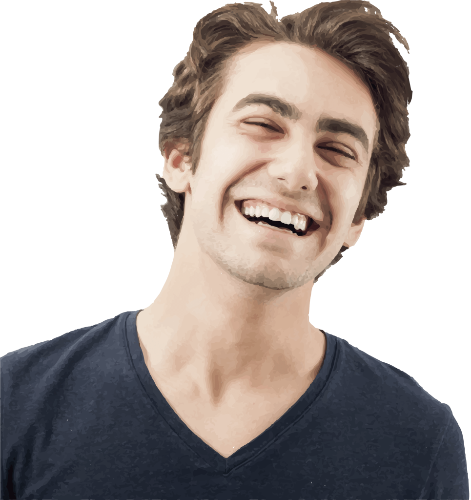 Smiling Leaning Guy Compressed